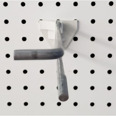 Quick Back 10 in. 250 Silver Metal Peg Board Hooks Peg Hook 50 pk QBP5AXH10